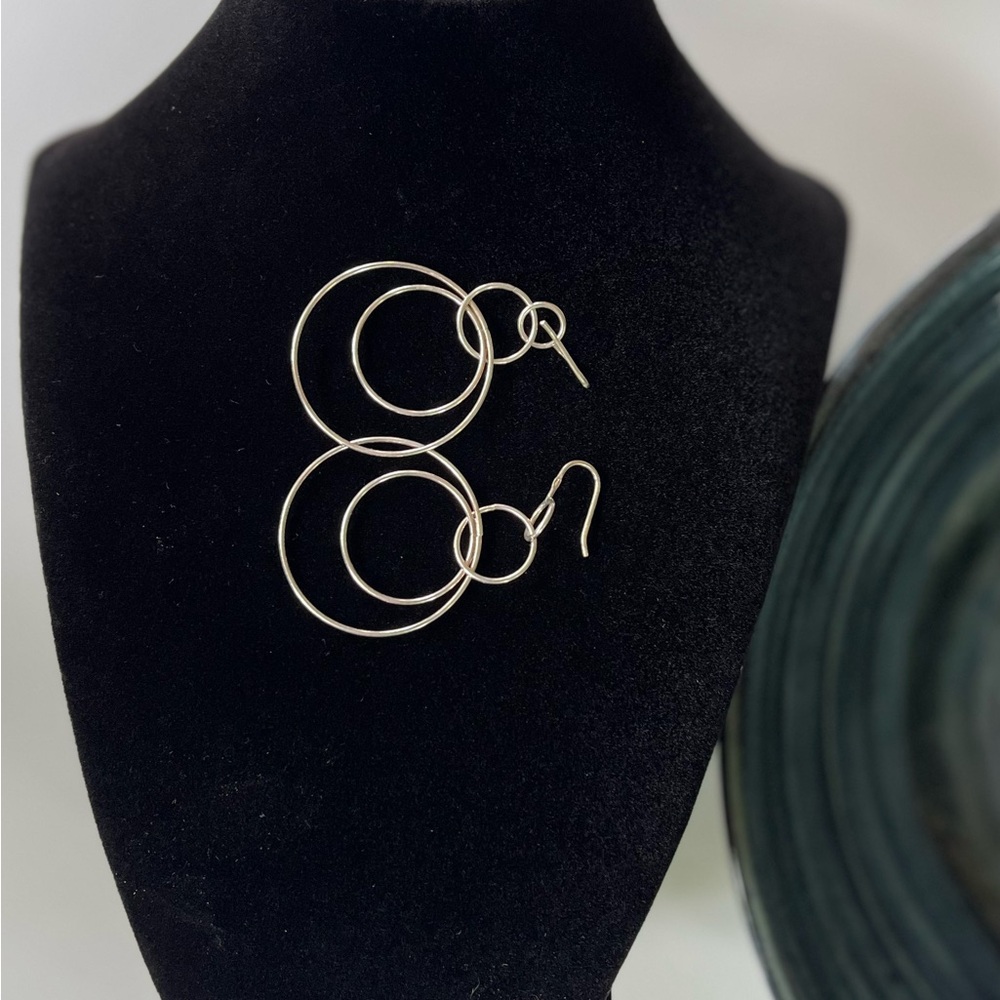 Silpada Silver Geometric Earrings